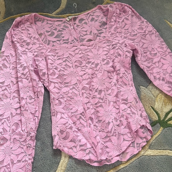 Free People Women’s Long Distance Layering Top in Flower Trail - Picture 8 of 9